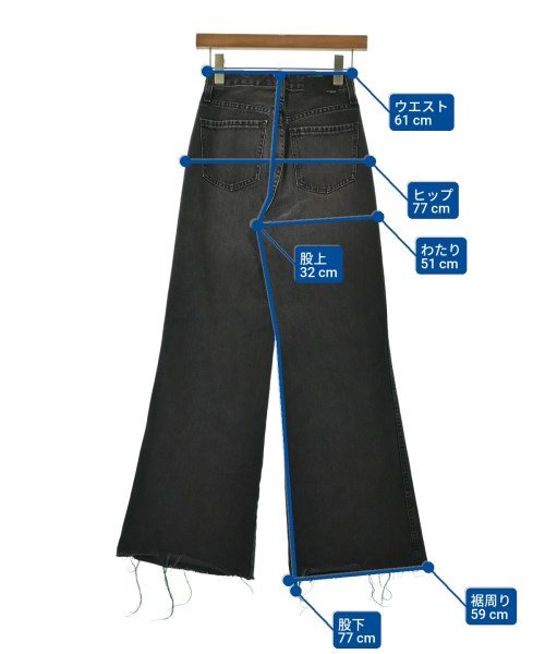 STUDIO R330（ステュディオアールスリーサーティー）デニムパンツ グレー サイズ:23(XS位) レディース/2200662228011