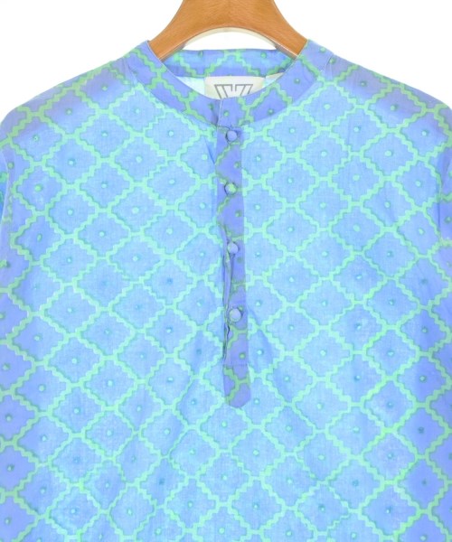 SZ Blockprints（エスゼットブロックプリント）シャツワンピース 青 サイズ:L レディース/2200622917177