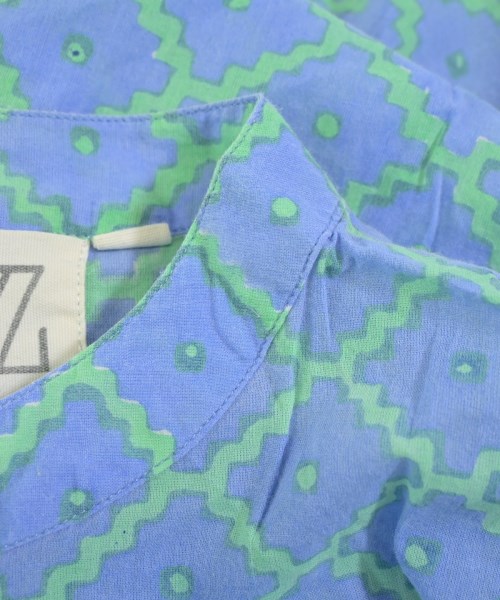 SZ Blockprints（エスゼットブロックプリント）シャツワンピース 青 サイズ:L レディース/2200622917177