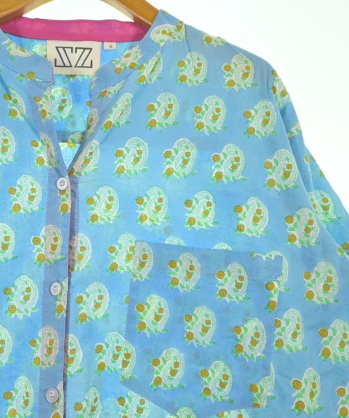 SZ Blockprints（エスゼットブロックプリント）カジュアルシャツ 青 サイズ:S レディース/2200635158239