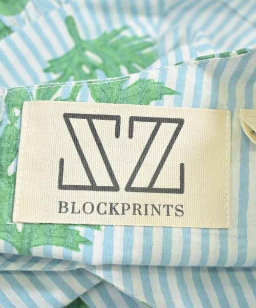 SZ Blockprints（エスゼットブロックプリント）ワンピース 青 サイズ:F レディース/2200644747097