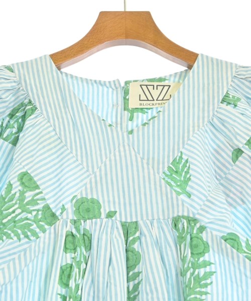 SZ Blockprints（エスゼットブロックプリント）ワンピース 青 サイズ:F レディース/2200644747097