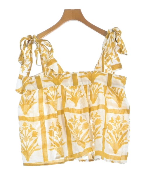 SZ Blockprints(エスゼットブロックプリント)カジュアルシャツ 黄 サイズ:S/2200631150749