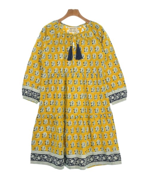 SZ Blockprints(エスゼットブロックプリント)ワンピース 黄 サイズ:S/2200631173458