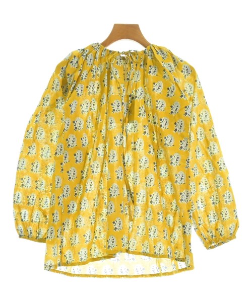 SZ Blockprints(エスゼットブロックプリント)カジュアルシャツ 黄 サイズ:S/2200631173472