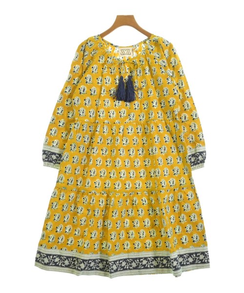 SZ Blockprints(エスゼットブロックプリント)ワンピース 黄 サイズ:M/2200631173489