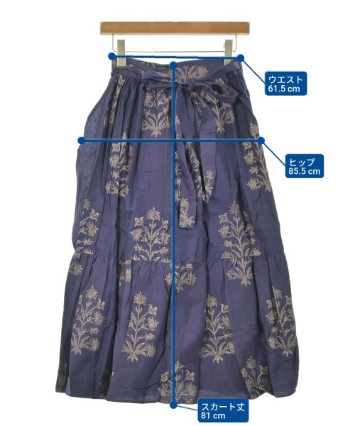 SZ Blockprints（エスゼットブロックプリント）ロング・マキシ丈スカート 紫 サイズ:XS レディース/2200631205746