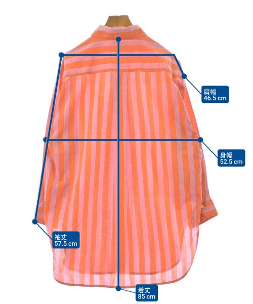 SZ Blockprints（エスゼットブロックプリント）カジュアルシャツ オレンジ サイズ:S レディース/2200640308025