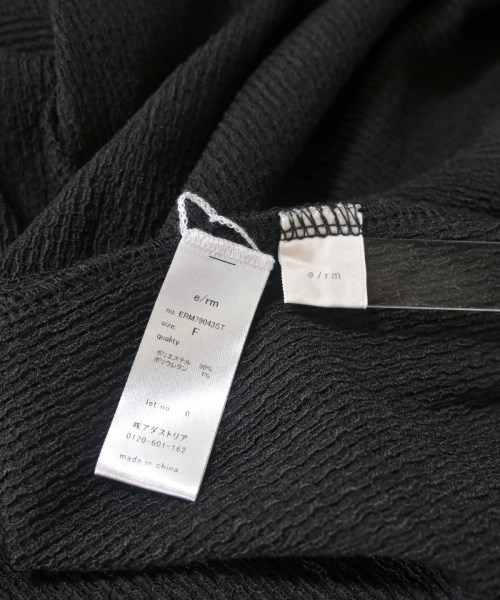 e/rm（イーアールエム）ワンピース 黒 サイズ:F レディース/2200635686053