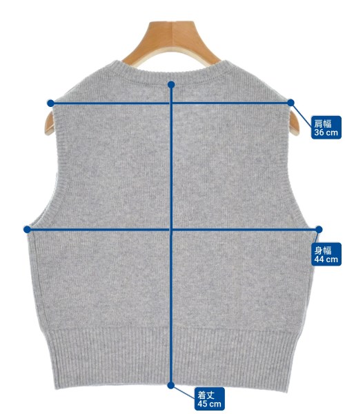 e/rm（イーアールエム）ベスト グレー サイズ:F レディース/2200661025086