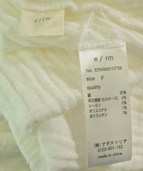 e/rm（イーアールエム）ブラウス 白 サイズ:F レディース/2200718312381