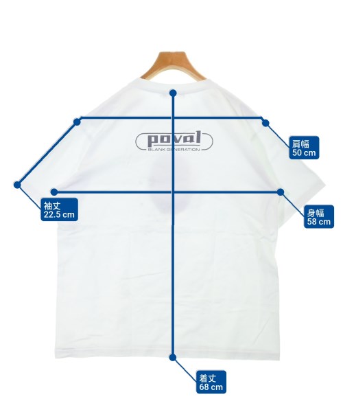 Cabaret Poval（キャバレーポヴァール）Tシャツ・カットソー 白 サイズ:L メンズ/2200637819114