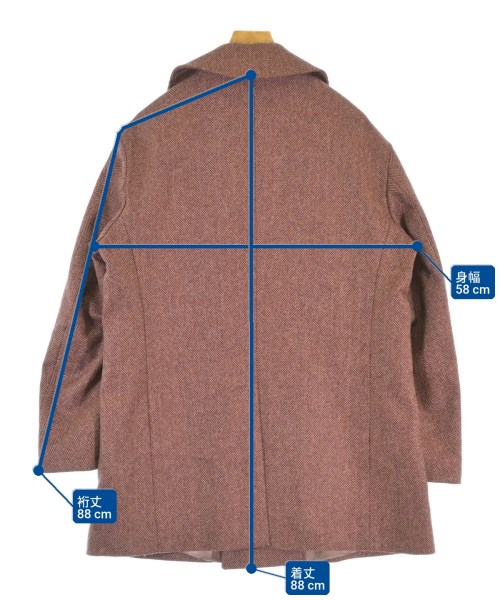 rossorame（ロソラーム）チェスターコート 赤 サイズ:48(L位) メンズ/2200633857035