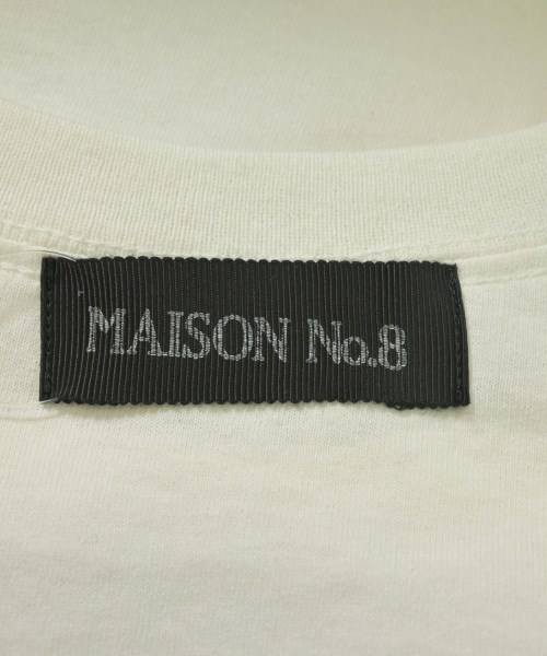 MAISON No.8（メゾンナンバーエイト）Tシャツ・カットソー 白 サイズ:F レディース/2200734552068