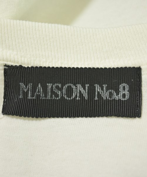 MAISON No.8（メゾンナンバーエイト）Tシャツ・カットソー 白 サイズ:F レディース/2200734552112