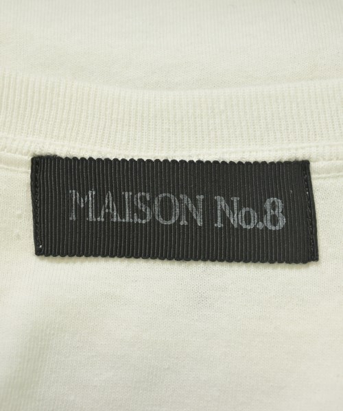 MAISON No.8（メゾンナンバーエイト）Tシャツ・カットソー 白 サイズ:F レディース/2200734552129