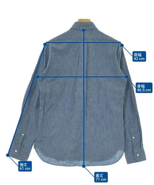 ROCOCO（ロココ）カジュアルシャツ 青 サイズ:S メンズ/2200663752119