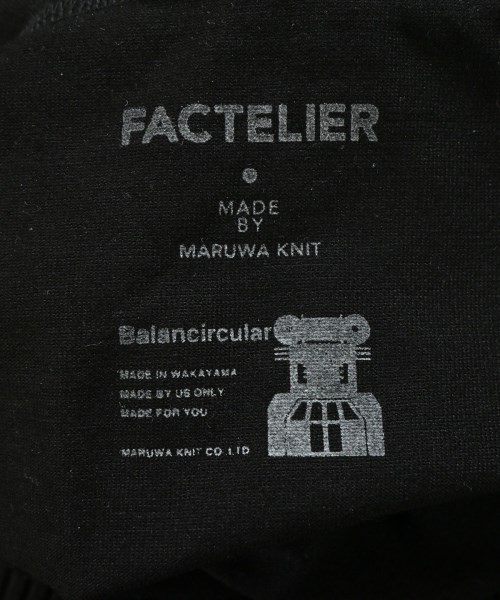 Factelier（ファクトリエ）Tシャツ・カットソー 黒 サイズ:38(M位) レディース/2200711364370