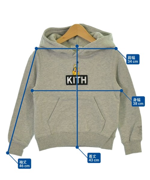 KITH（キス）パーカー グレー サイズ:100(3T-4T) キッズ/2200637617208