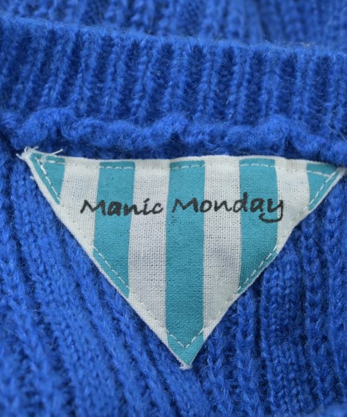 Manic Monday（マニックマンデー）ニット・セーター 青 サイズ:F レディース/2200661658321