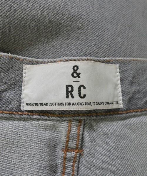 &RC（アンドアールシー）デニムパンツ グレー サイズ:34(XS位) レディース/2200625376032