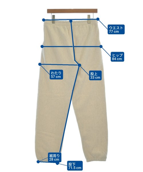 &RC（アンドアールシー）スウェットパンツ 白 サイズ:F レディース/2200624509042