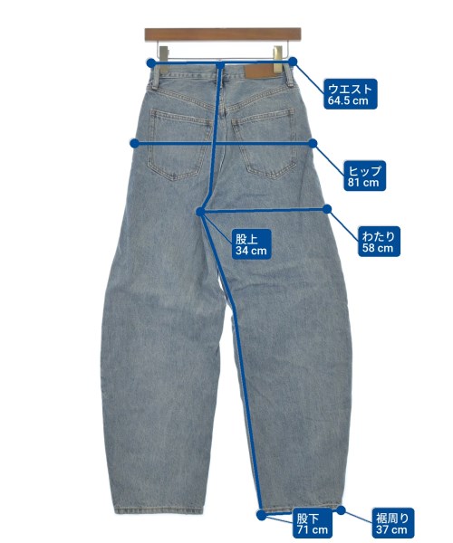 &RC（アンドアールシー）デニムパンツ 青 サイズ:34(XS位) レディース/2200619650070