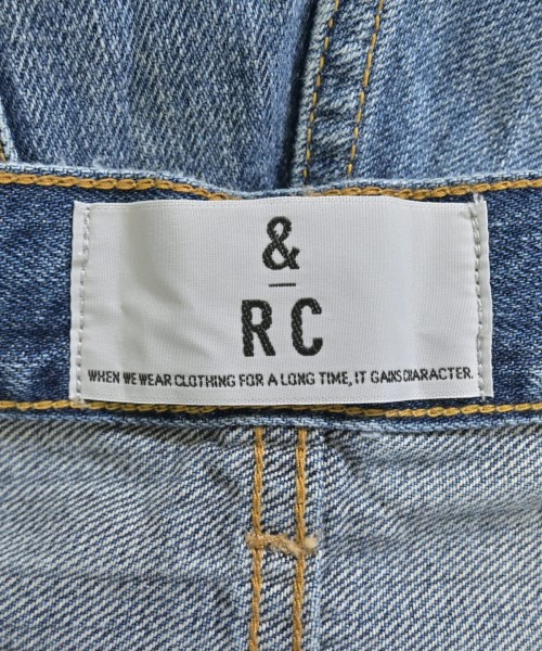 &RC（アンドアールシー）デニムパンツ 青 サイズ:34(XS位) レディース/2200694630059