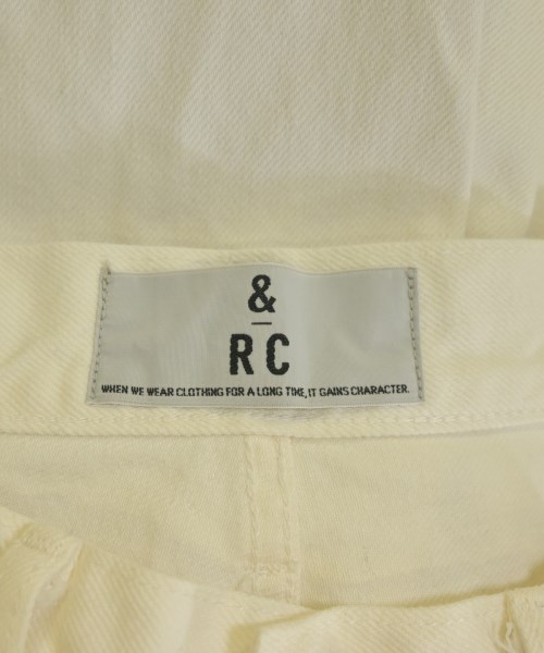 &RC（アンドアールシー）デニムパンツ 白 サイズ:40(M位) レディース/2200702550041