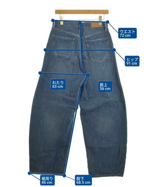 &RC（アンドアールシー）デニムパンツ 紺 サイズ:40(M位) レディース/2200663499014