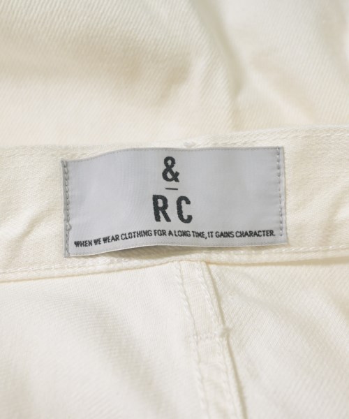 &RC（アンドアールシー）デニムパンツ 白 サイズ:40(M位) レディース/2200663499021