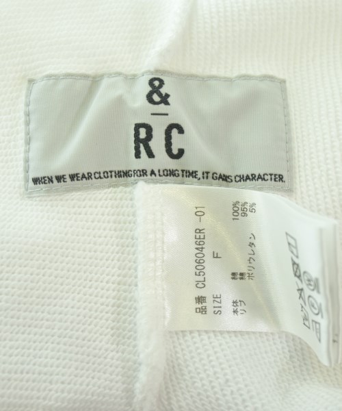&RC（アンドアールシー）スウェット 白 サイズ:F レディース/2200724313266