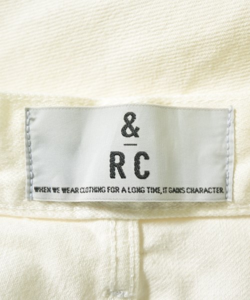 &RC（アンドアールシー）デニムパンツ 白 サイズ:40(M位) レディース/2200719914010