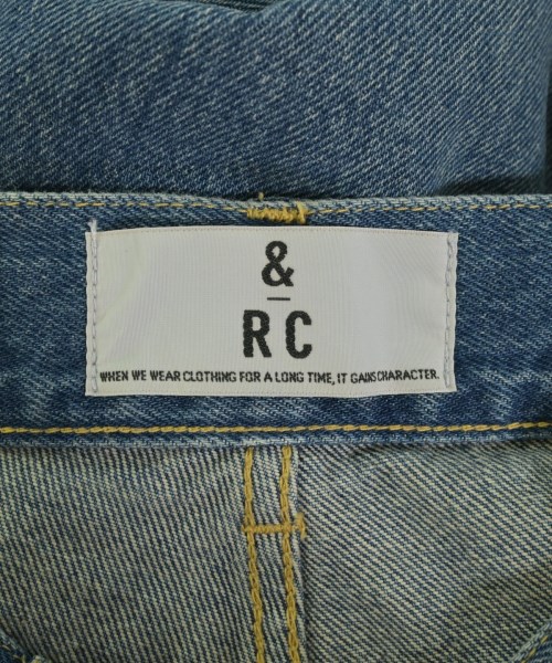 &RC（アンドアールシー）デニムパンツ 青 サイズ:34(XS位) レディース/2200728728110