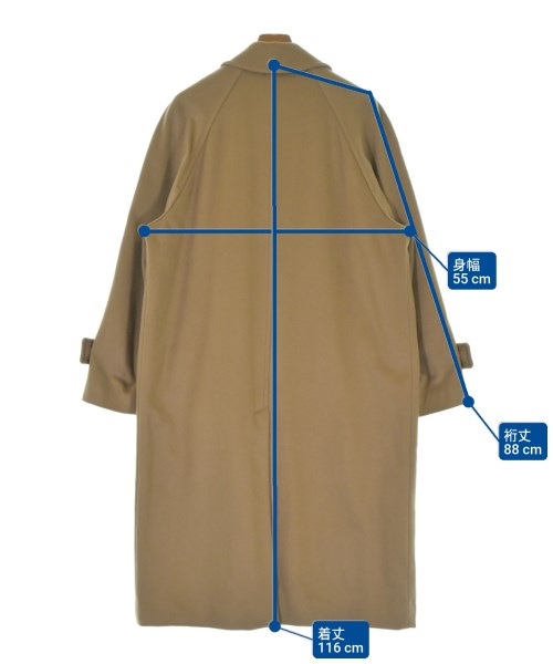 CLAN（クラン）ステンカラーコート 茶 サイズ:2(M位) メンズ/2200648491033