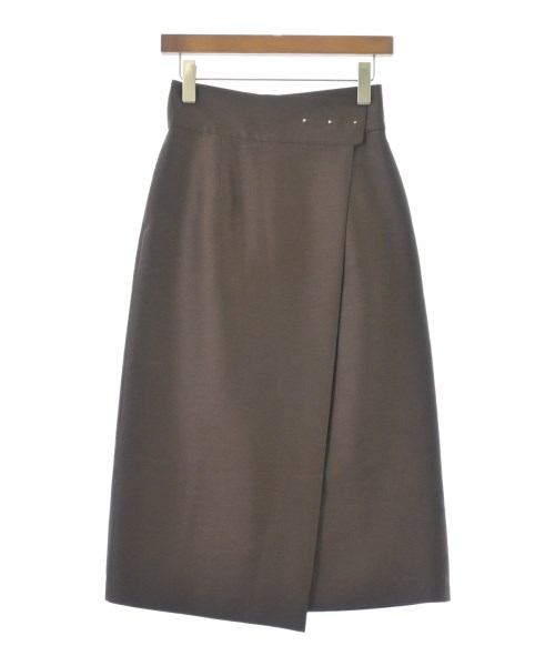 ELE STOLYOF(エレストリオフ)ロング・マキシ丈スカート 茶 サイズ:36(S位)/2200651383080