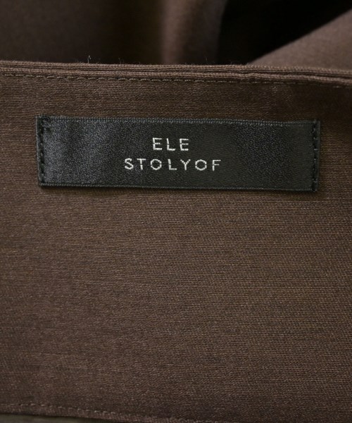 ELE STOLYOF（エレストリオフ）ロング・マキシ丈スカート 茶 サイズ:36(S位) レディース/2200651383080