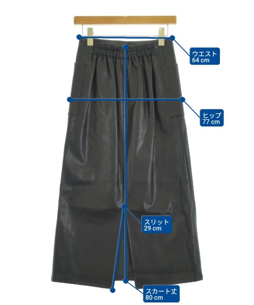 abahouse mavie（アバハウスマヴィ）ロング・マキシ丈スカート 黒 サイズ:38(M位) レディース/2200654379059