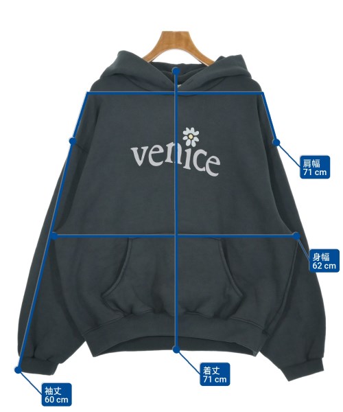 ERL（イーアールエル）パーカー 黒 サイズ:XL メンズ/2200643605046