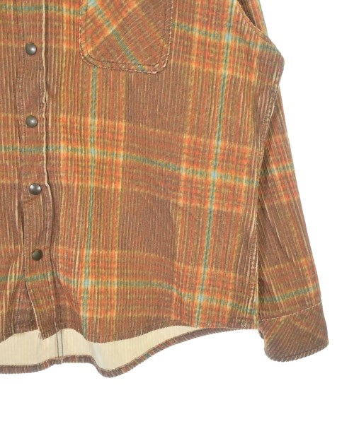 ERL（イーアールエル）カジュアルシャツ オレンジ サイズ:L メンズ/2200643465046