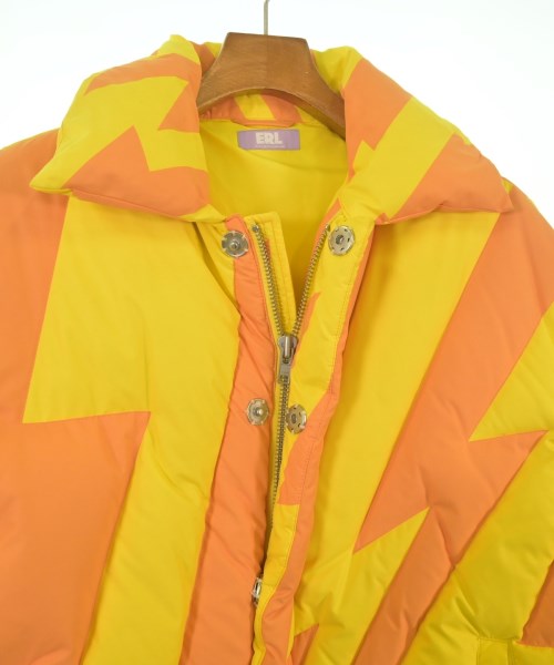 ERL（イーアールエル）ダウンジャケット/ダウンベスト オレンジ サイズ:L メンズ/2200623552025