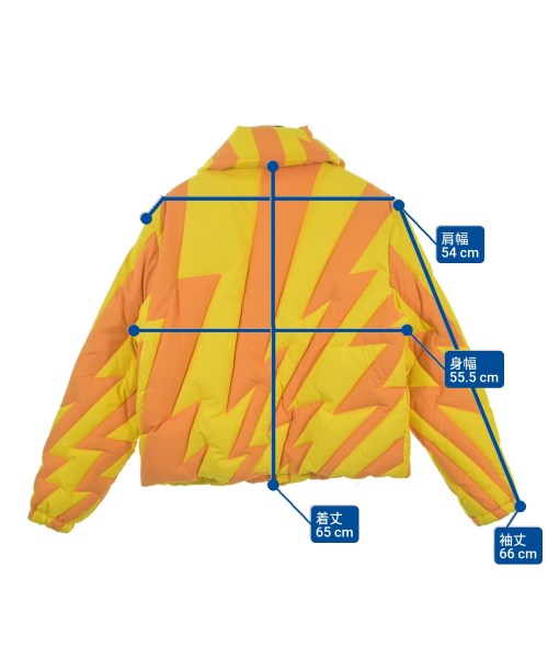 ERL（イーアールエル）ダウンジャケット/ダウンベスト オレンジ サイズ:L メンズ/2200623552025