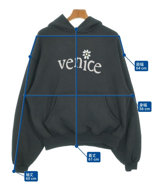 ERL（イーアールエル）パーカー 黒 サイズ:XS メンズ/2200633885083