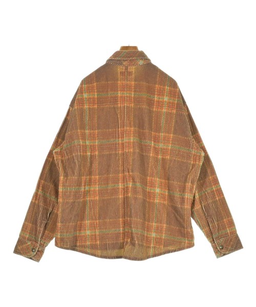 ERL（イーアールエル）カジュアルシャツ 茶 サイズ:L メンズ/2200620604017