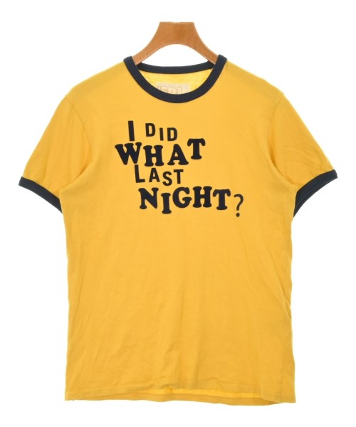 ERL(イーアールエル)Tシャツ・カットソー 黄 サイズ:M/2200701790028