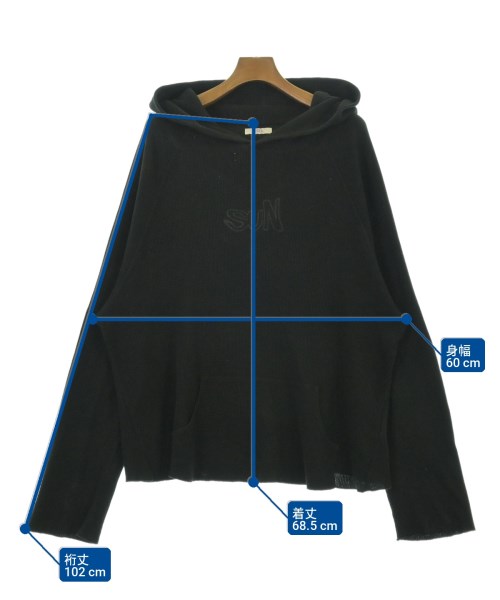 ERL（イーアールエル）パーカー 黒 サイズ:XL メンズ/2200709099284