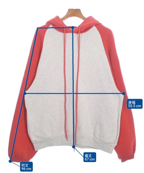 ERL（イーアールエル）パーカー 赤 サイズ:L メンズ/2200650092013