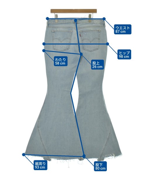 ERL（イーアールエル）デニムパンツ 青 サイズ:31(M位) メンズ/2200665914126