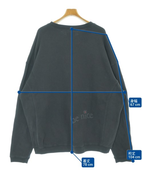 ERL（イーアールエル）スウェット 黒 サイズ:M メンズ/2200667371033