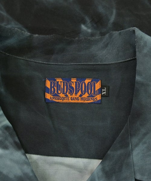 BUDSPOOL（バッズプール）カジュアルシャツ 黒 サイズ:XL メンズ/2200671033040